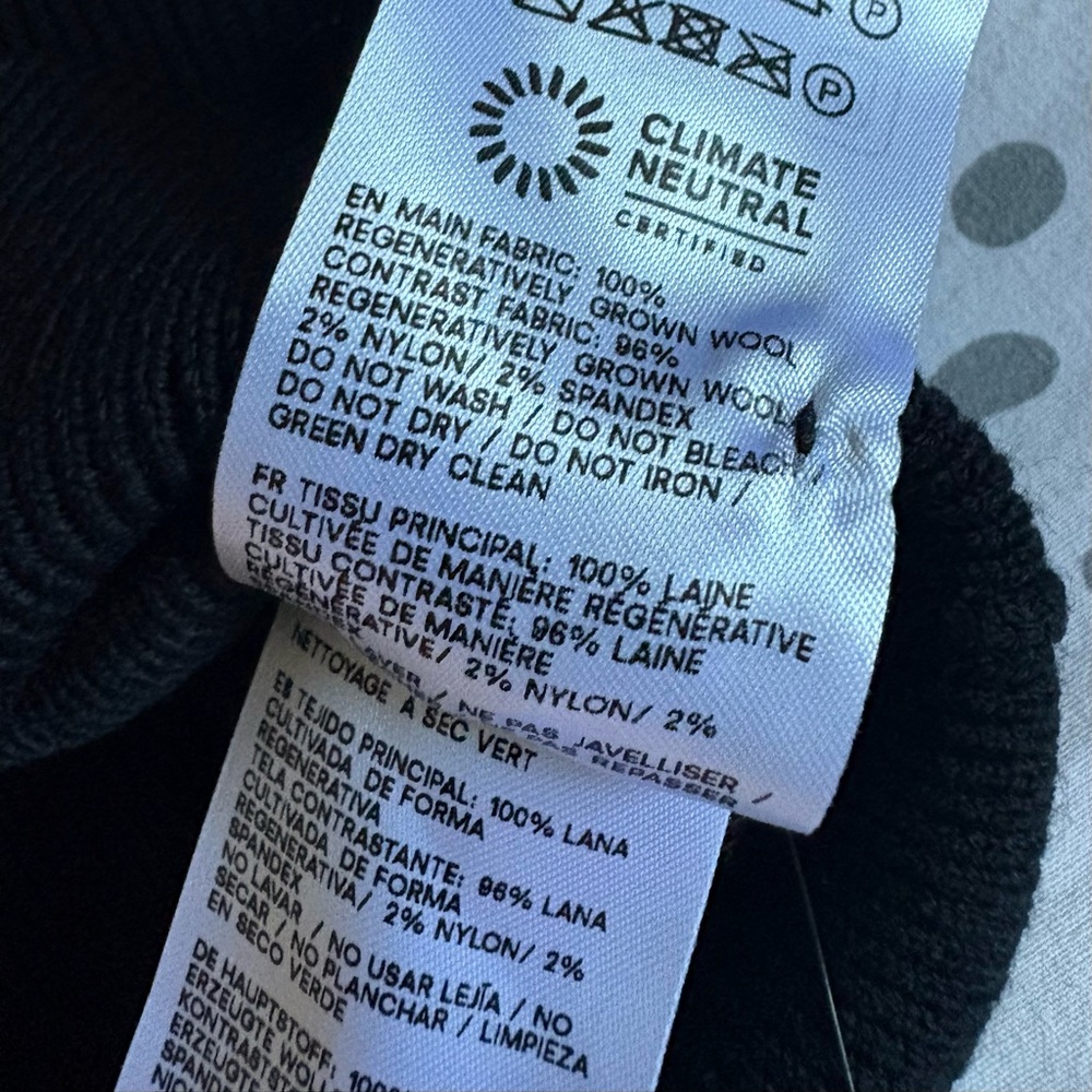 Reformation Meadow Regenerative Merino Cardigan Black - Size S - Picture 8 of 11